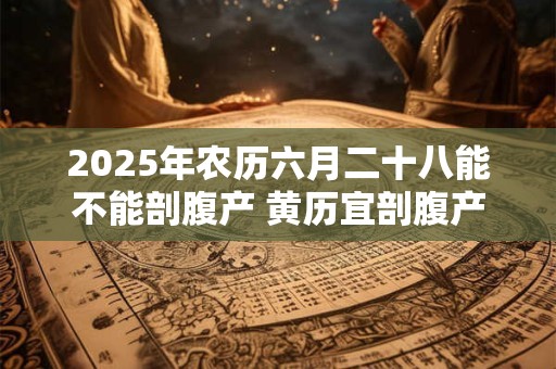 2025年农历六月二十八能不能剖腹产 黄历宜剖腹产吗