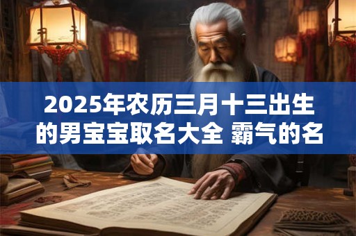 2025年农历三月十三出生的男宝宝取名大全 霸气的名字
