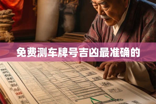 免费测车牌号吉凶最准确的
