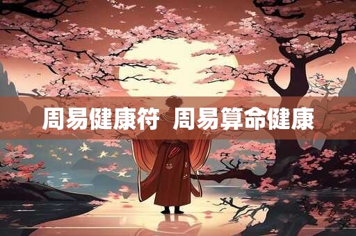 周易健康符  周易算命健康