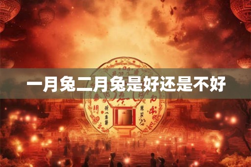 一月兔二月兔是好还是不好