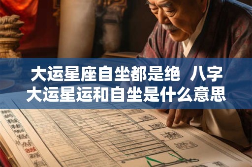 大运星座自坐都是绝  八字大运星运和自坐是什么意思