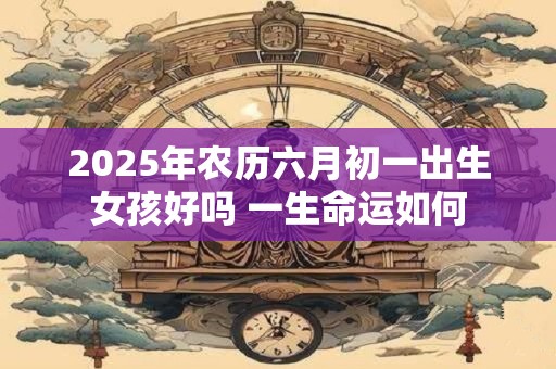 2025年农历六月初一出生女孩好吗 一生命运如何 2025年农历六月初一出生女孩好吗 一生命运如何
