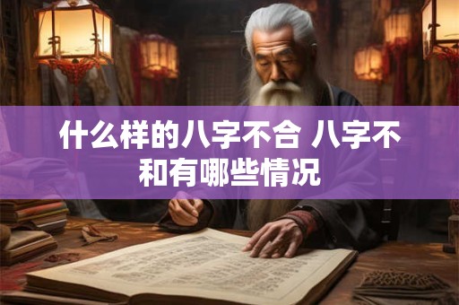 什么样的八字不合 八字不和有哪些情况