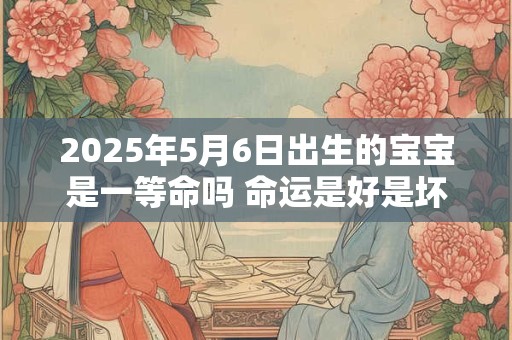 2025年5月6日出生的宝宝是一等命吗 命运是好是坏