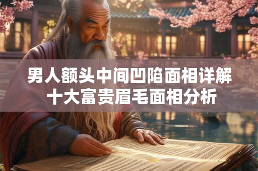 男人额头中间凹陷面相详解 十大富贵眉毛面相分析