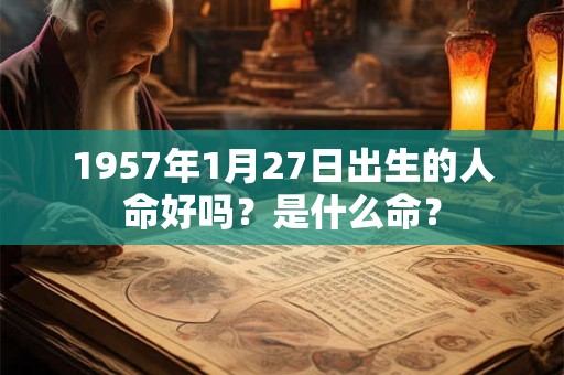 1957年1月27日出生的人命好吗？是什么命？