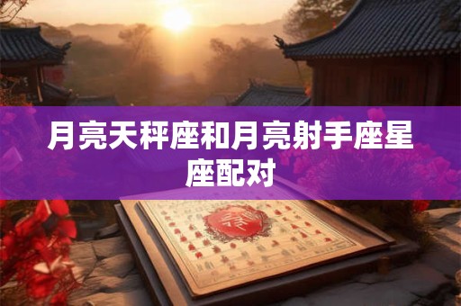 月亮天秤座和月亮射手座星座配对