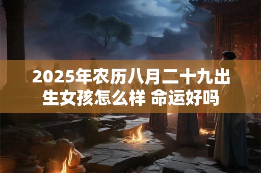 2025年农历八月二十九出生女孩怎么样 命运好吗