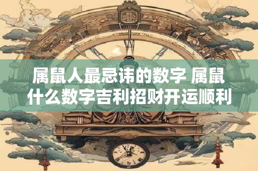 属鼠人最忌讳的数字 属鼠什么数字吉利招财开运顺利