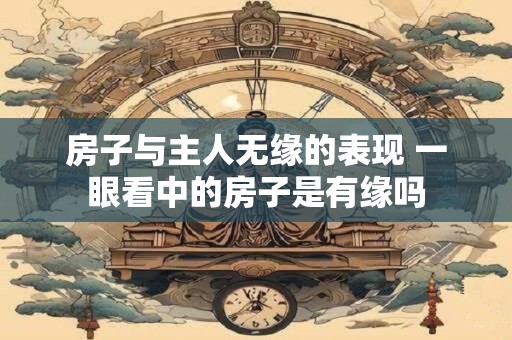 房子与主人无缘的表现 一眼看中的房子是有缘吗