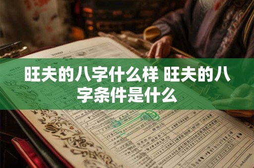 旺夫的八字什么样 旺夫的八字条件是什么