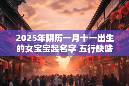 2025年阴历一月十一出生的女宝宝起名字 五行缺啥