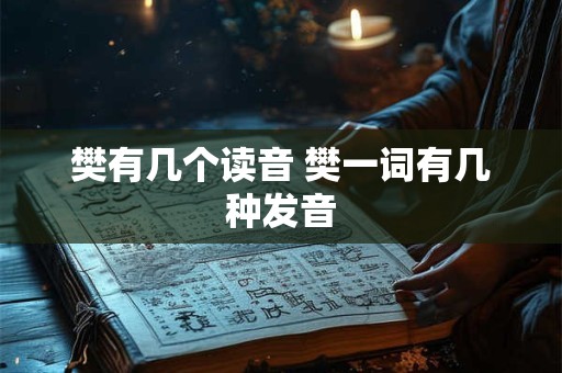 樊有几个读音 樊一词有几种发音