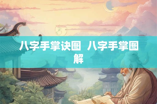 八字手掌诀图  八字手掌图解