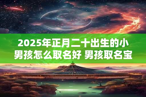 2025年正月二十出生的小男孩怎么取名好 男孩取名宝典
