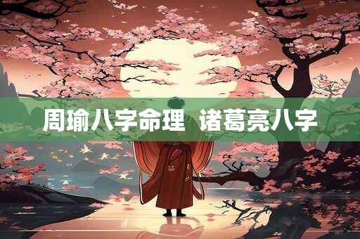周瑜八字命理  诸葛亮八字