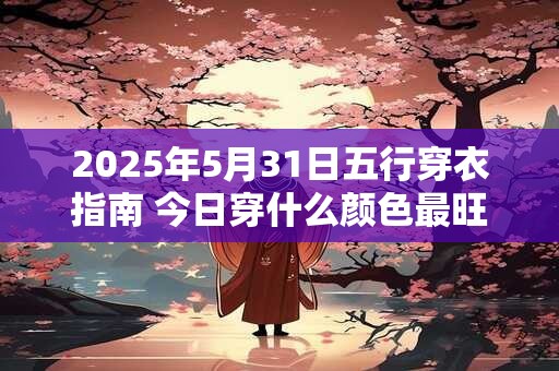 2026年5月31日五行穿衣指南 今日穿什么颜色最旺运