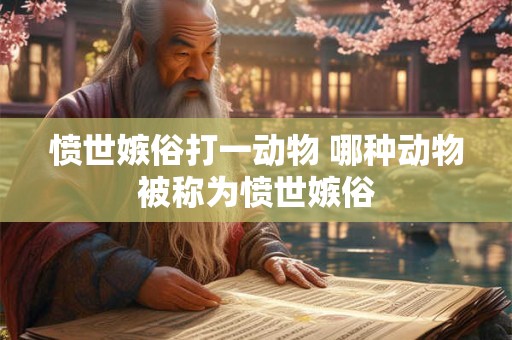 愤世嫉俗打一动物 哪种动物被称为愤世嫉俗