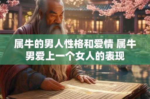 属牛的男人性格和爱情 属牛男爱上一个女人的表现