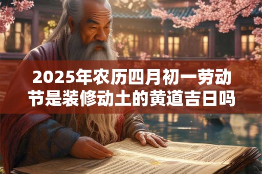 2025年农历四月初一劳动节是装修动土的黄道吉日吗