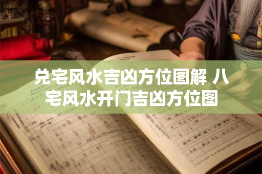 兑宅风水吉凶方位图解 八宅风水开门吉凶方位图