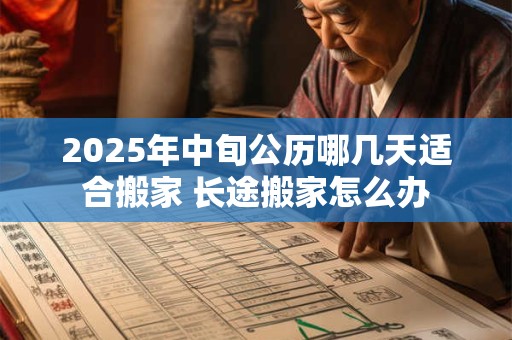 2025年中旬公历哪几天适合搬家 长途搬家怎么办