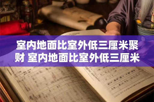 室内地面比室外低三厘米聚财 室内地面比室外低三厘米为什么