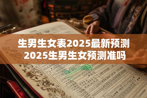 生男生女表2025最新预测 2025生男生女预测准吗