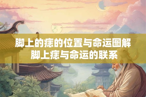 脚上的痣的位置与命运图解 脚上痣与命运的联系