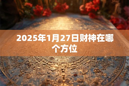 2025年1月27日财神在哪个方位