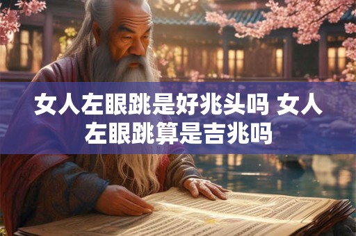 女人左眼跳是好兆头吗 女人左眼跳算是吉兆吗