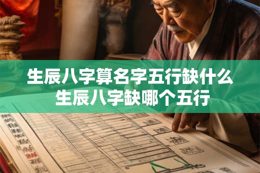 生辰八字算名字五行缺什么 生辰八字缺哪个五行