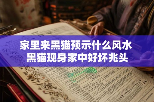 家里来黑猫预示什么风水 黑猫现身家中好坏兆头