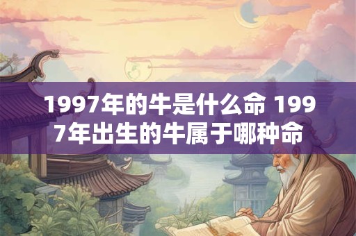 1997年的牛是什么命 1997年出生的牛属于哪种命