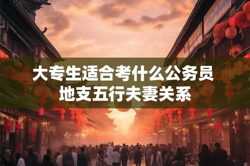 大专生适合考什么公务员 地支五行夫妻关系