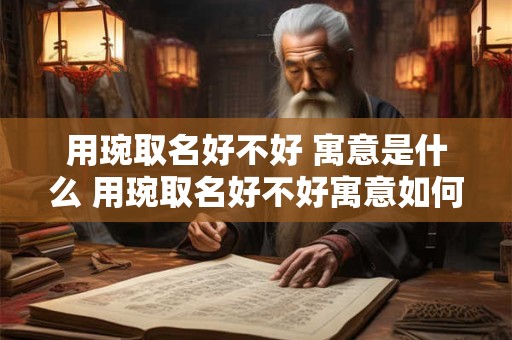 用琬取名好不好 寓意是什么 用琬取名好不好寓意如何