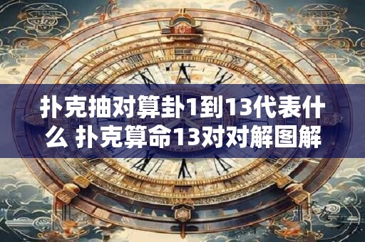 扑克抽对算卦1到13代表什么 扑克算命13对对解图解