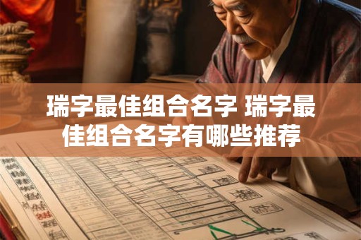 瑞字最佳组合名字 瑞字最佳组合名字有哪些推荐