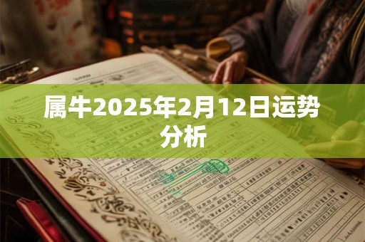 属牛2025年2月12日运势分析