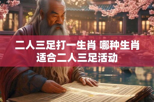 二人三足打一生肖 哪种生肖适合二人三足活动