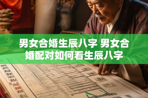 男女合婚生辰八字 男女合婚配对如何看生辰八字