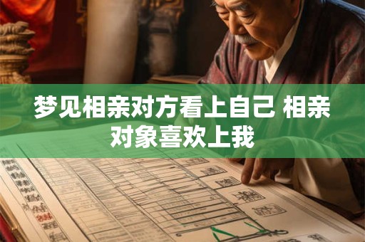 梦见相亲对方看上自己 相亲对象喜欢上我