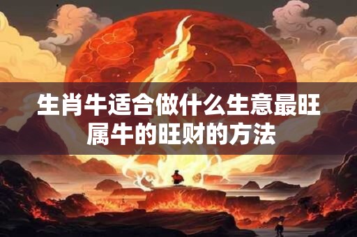 生肖牛适合做什么生意最旺 属牛的旺财的方法