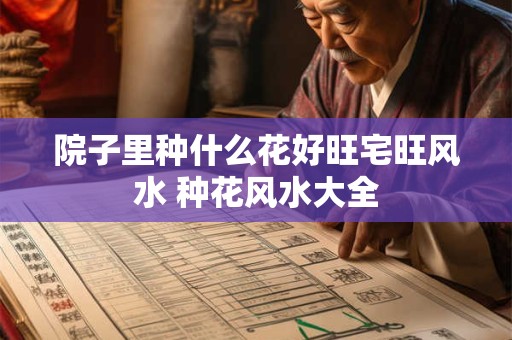院子里种什么花好旺宅旺风水 种花风水大全