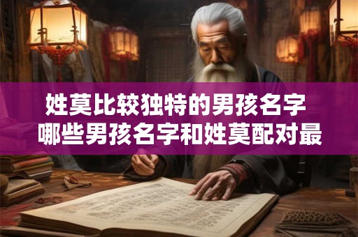 姓莫比较独特的男孩名字 哪些男孩名字和姓莫配对最独特