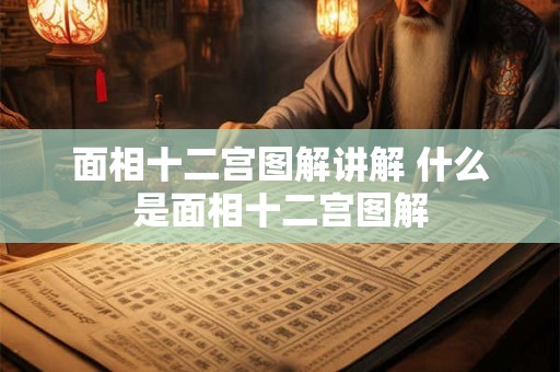 面相十二宫图解讲解 什么是面相十二宫图解