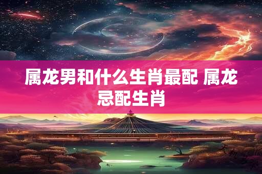 属龙男和什么生肖最配 属龙忌配生肖
