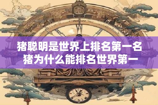 详细阅读:猪聪明是世界上排名第一名 猪为什么能排名世界第一聪明 猪聪明是世界上排名第一名 猪为什么能排名世界第一聪明