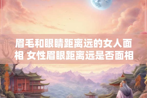眉毛和眼睛距离远的女人面相 女性眉眼距离远是否面相好